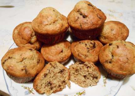 Muffin - Banános-csokis muffin